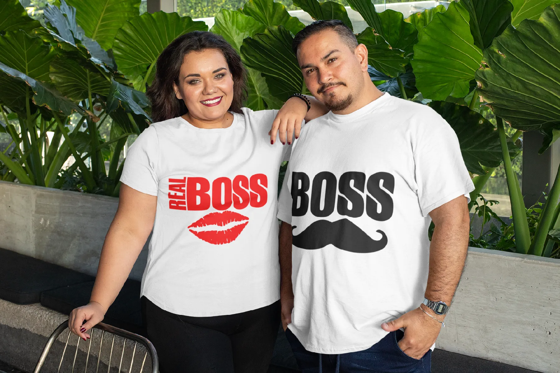 Boss and the Real Boss Couples T-Shirt