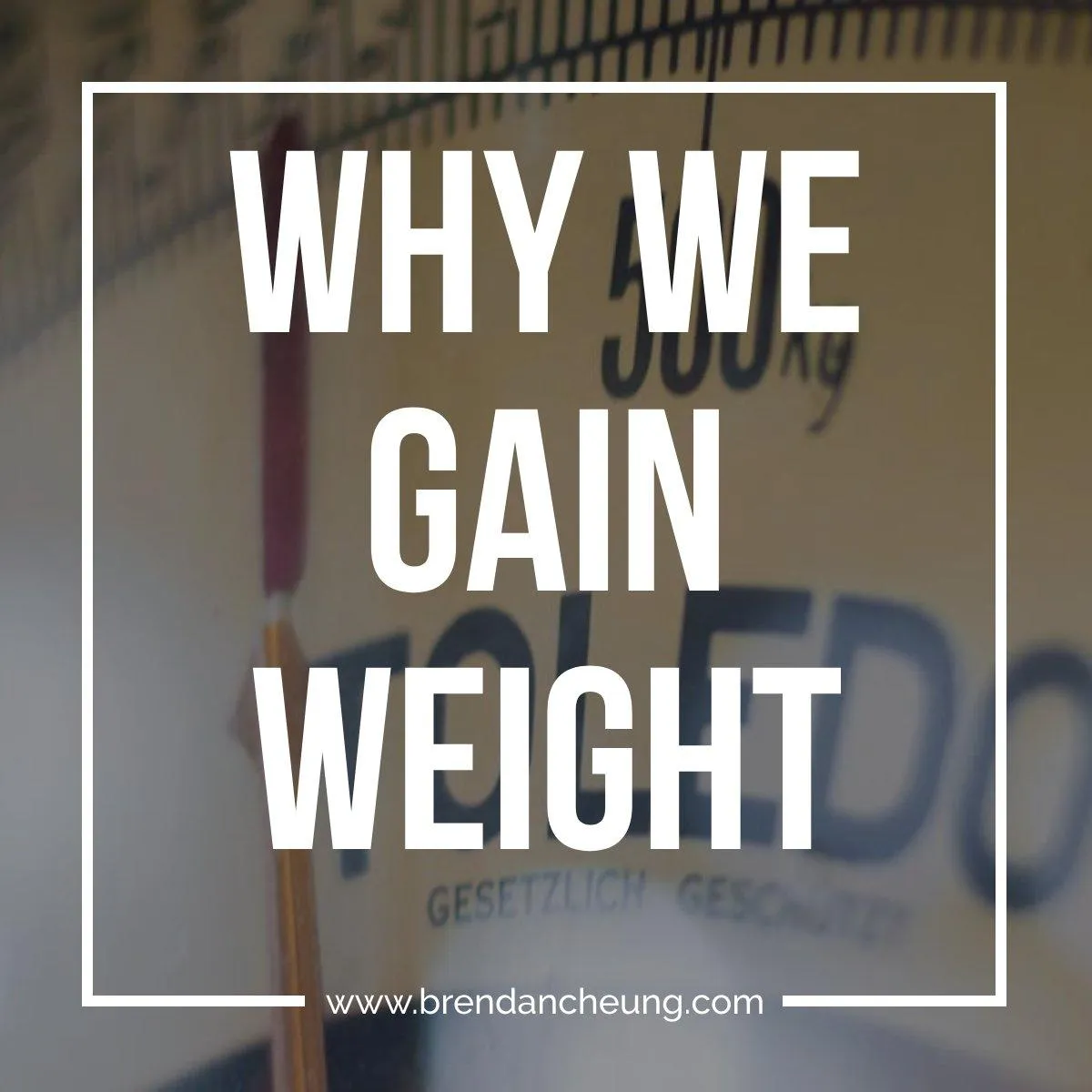 Why we gain weight. (And how to lose it?)