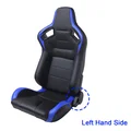 R-EP Adjustable Racing Seat Universal Bucket Seat for Sports Car & Simulator | Black-Red PVC Leather XH-1054-BR