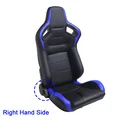 R-EP Adjustable Racing Seat Universal Bucket Seat for Sports Car & Simulator | Black-Red PVC Leather XH-1054-BR