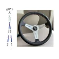 Universal 14 Inch 350mm Microfiber Leather JDM Deep Dish Racing Steering Wheel | Drift & Rally Sport