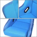 NRG FRP-300BL Fiber Glass Bucket Racing Seat with Foam Lumbar Cushions | Blue