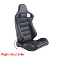 Universal Adjustable Racing Seat | 3D PVC Leather Reclinable Sports Bucket Seat for Car (Black, Yellow, Red)