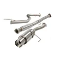 Steel Catback Exhaust System with 4.5" Round Muffler Tip for Honda Civic Coupe/Sedan 1992-2000