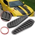 Universal Carbon Fiber Air Flow Hood Scoop | Decorative Intake Bonnet Vent Cover
