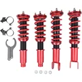 Coilover Height Adjustable Suspension Shocks Kit for Honda Civic 1988-2000, CRX 1988-1991, Acura Integra 1990-2001 | Lowering Spring Struts