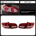 Hyundai Santa Fe LED Tail Lights 2006-2012 | DRL Signal Brake Reverse Car Styling Lamp Assembly