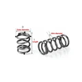 Y-Type Compression Spring | Steel Pressure Spring, WD 2.2mm, OD 14-32mm, Length 20-100mm for Furniture & DIY
