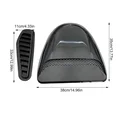 Universal Carbon Fiber Air Flow Hood Scoop | Decorative Intake Bonnet Vent Cover