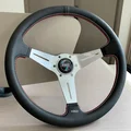 Universal 14 Inch 350mm Microfiber Leather JDM Deep Dish Racing Steering Wheel | Drift & Rally Sport