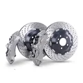 LIMITKAR GT6 6-Piston Big Brake Kit for Subaru Crosstrek, Impreza, WRX, STI, XV, Dias Wagon, Traviq | Front/Rear Upgrade with Rotors