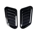2Pcs Universal Carbon Fiber Car Decorative Cell Air Flow Intake Hood Scoop Bonnet Vent Cover Stickers Decoration Styling