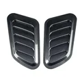 2Pcs Universal Carbon Fiber Car Decorative Cell Air Flow Intake Hood Scoop Bonnet Vent Cover Stickers Decoration Styling