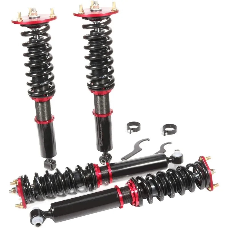 ECCPP Height Adjustable Coilover Suspension Kit for Lexus IS250/350, GS350/430 | Rear Wheel Drive Only | Non-Adjustable Damping