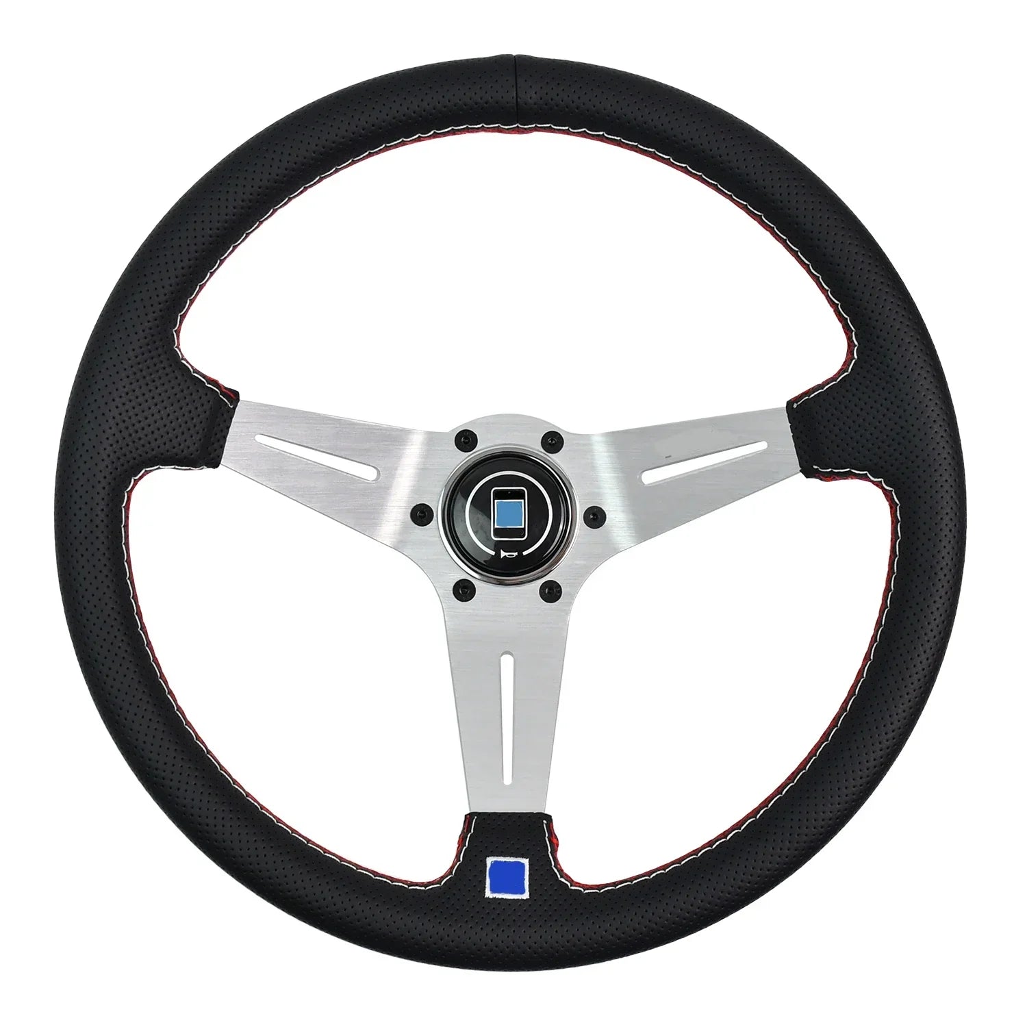 Universal 14 Inch 350mm Microfiber Leather JDM Deep Dish Racing Steering Wheel | Drift & Rally Sport