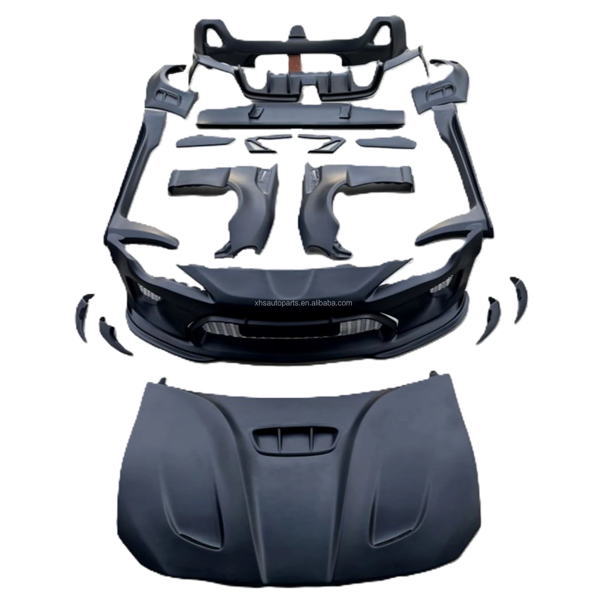Wide Body Kit Robot Style for Toyota GT86 BRZ 2012-2016 – FRP Front Bumper, Rear Lip, Side Skirt, Spoiler Wing & Diffuser