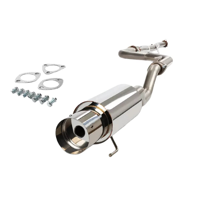 Steel Catback Exhaust System with 4.5" Round Muffler Tip for Honda Civic Coupe/Sedan 1992-2000