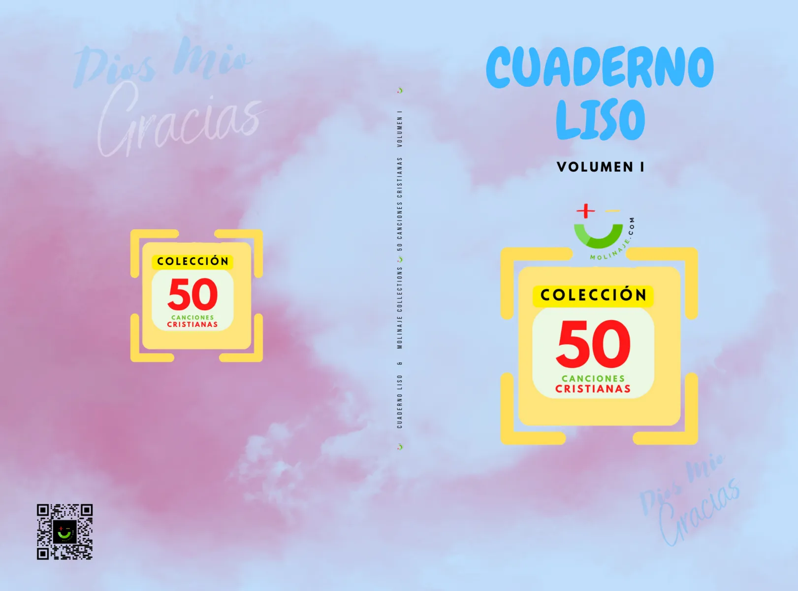 CUADERNO LISO (PACKS) & 50 CANCIONES CRISTIANAS