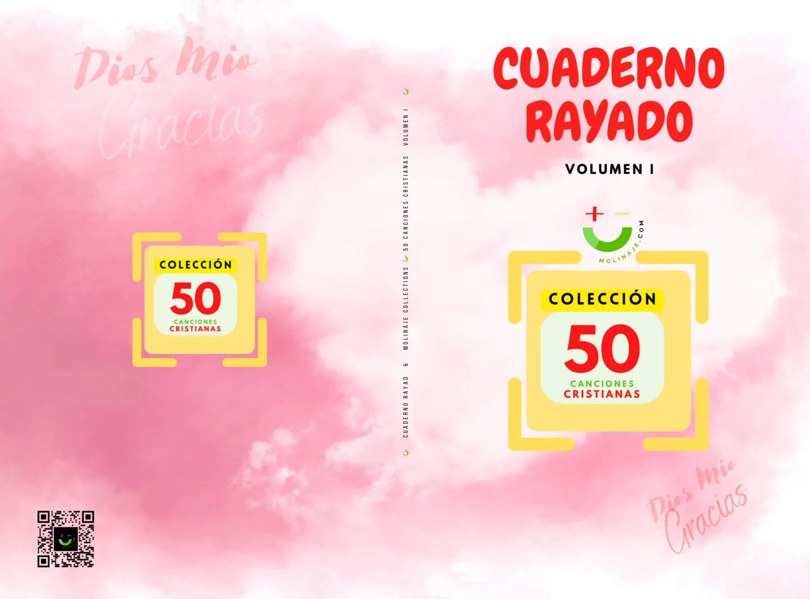 CUADERNO RAYADO (PACKS) & 50 CANCIONES CRISTIANAS