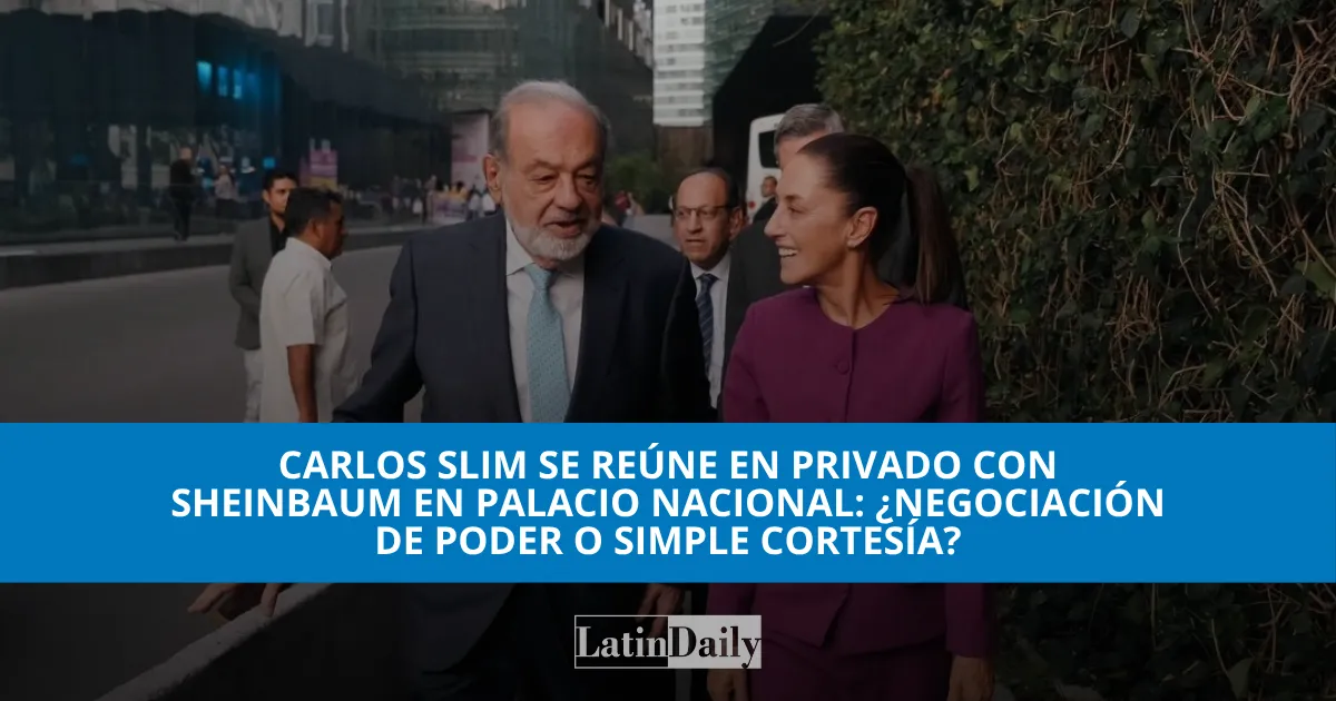 Carlos Slim se reúne en privado con Sheinbaum en Palacio Nacional ...