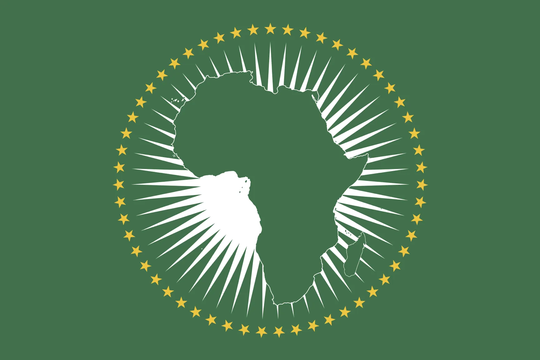 African Union Desk Flags