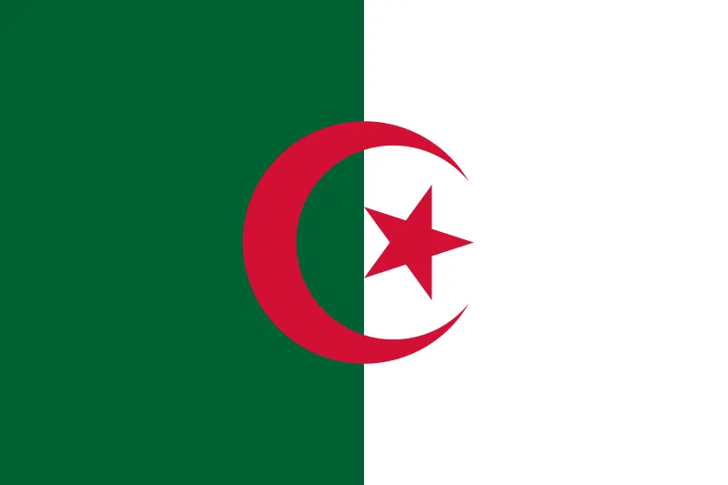 Algeria Desk Flags