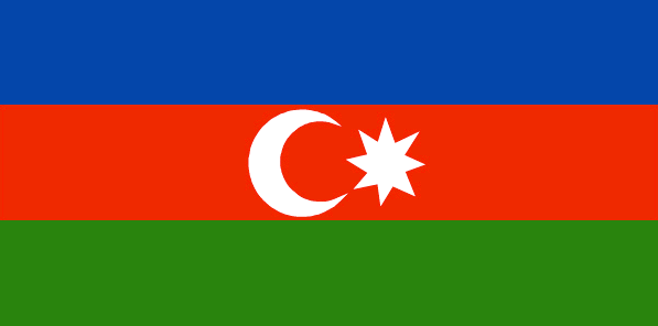 Azerbaidzan Desk Flags