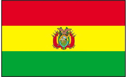 Bolivia Desk Flags