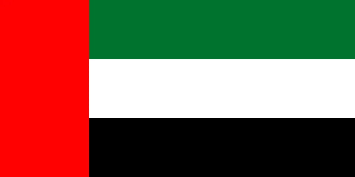 United Arab Emirates Desk Flag