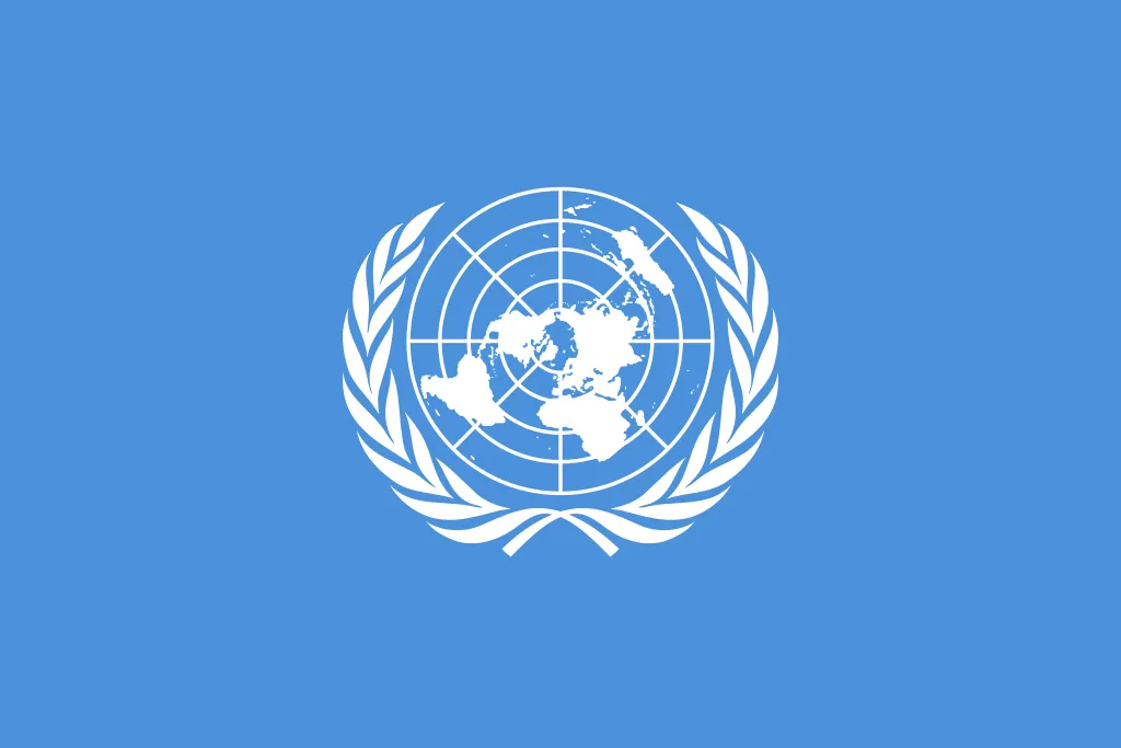 United Nations Desk Flag