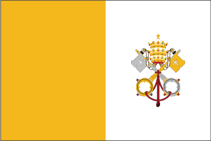 Vatican Desk Flag