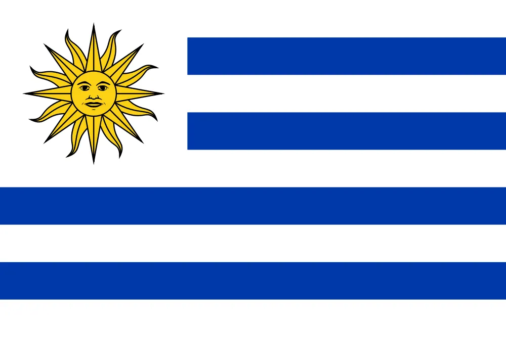 Uruguay Desk Flag