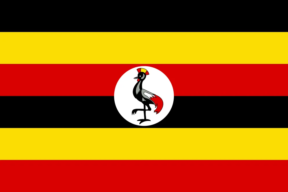 Uganda Desk Flag