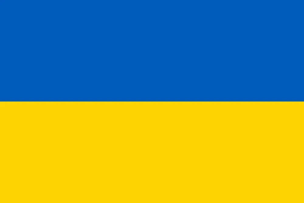Ukraine Desk Flag