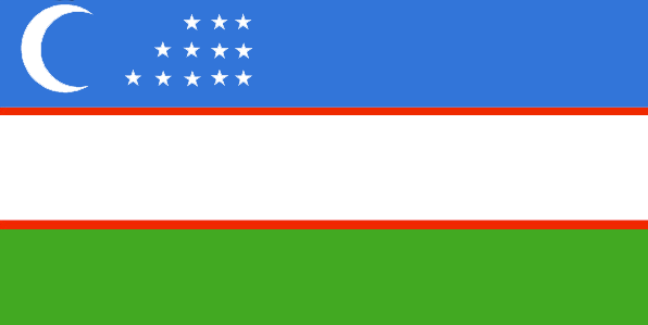 Uzbekistan Desk Flag