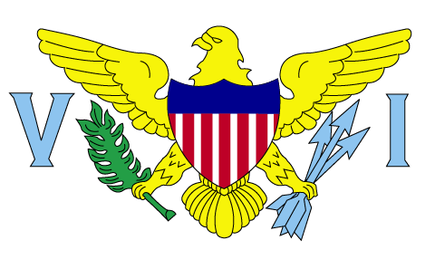 Virgin Islands USA Desk Flag