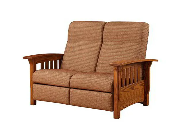Classic Mission Recliner Love Seat