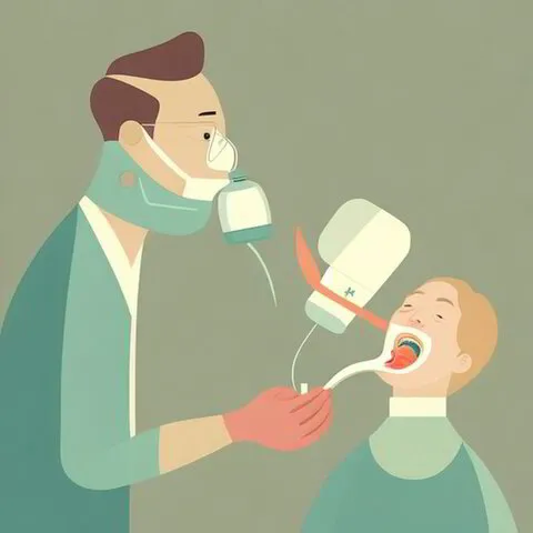 Dentist is taking care of his patient teeth