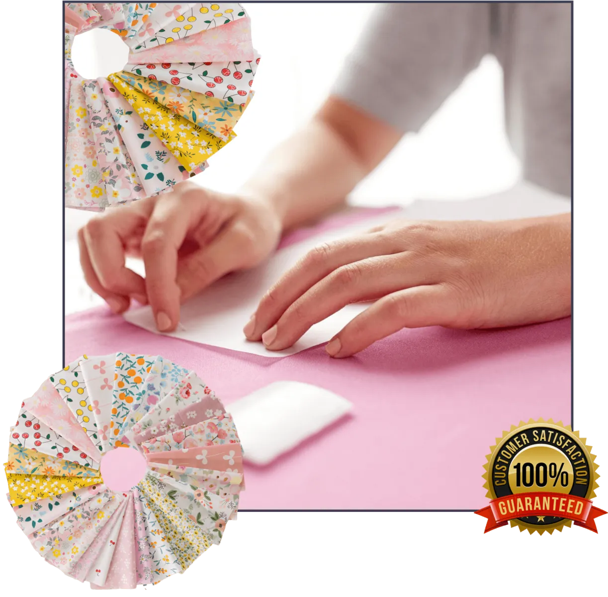 Pink Petal Fabric Bundle
