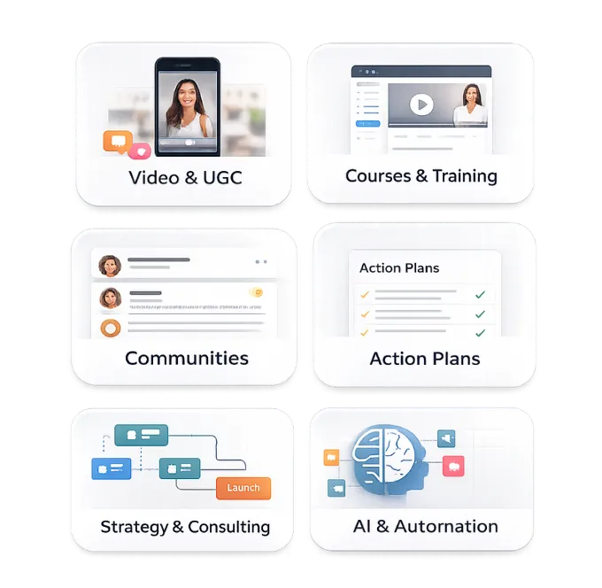 Creative Content Studio for Video, Courses & Communities | Agency Social