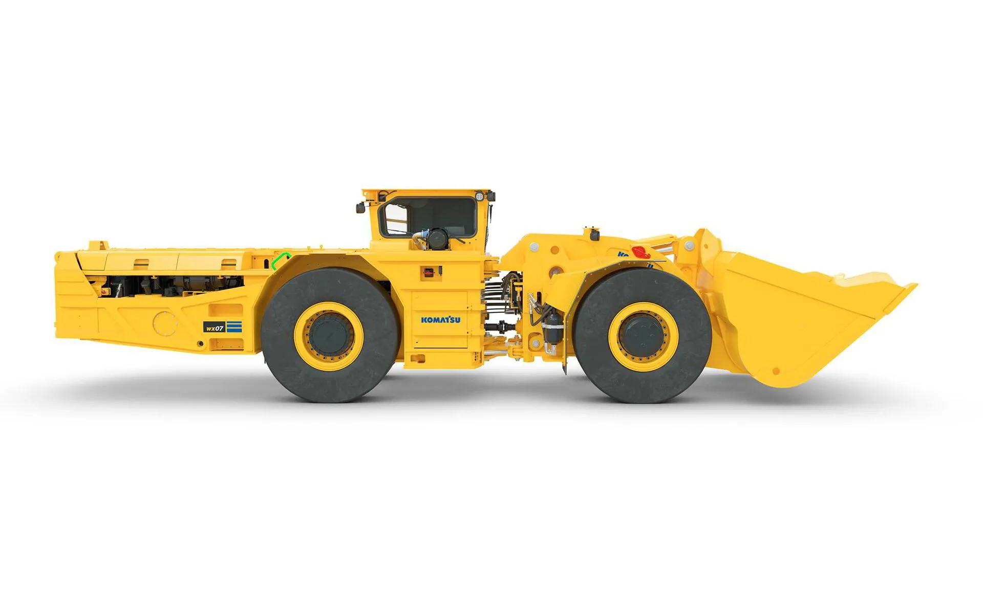 Komatsu WX07 LHD is one of the top 5 underground loaders on the market