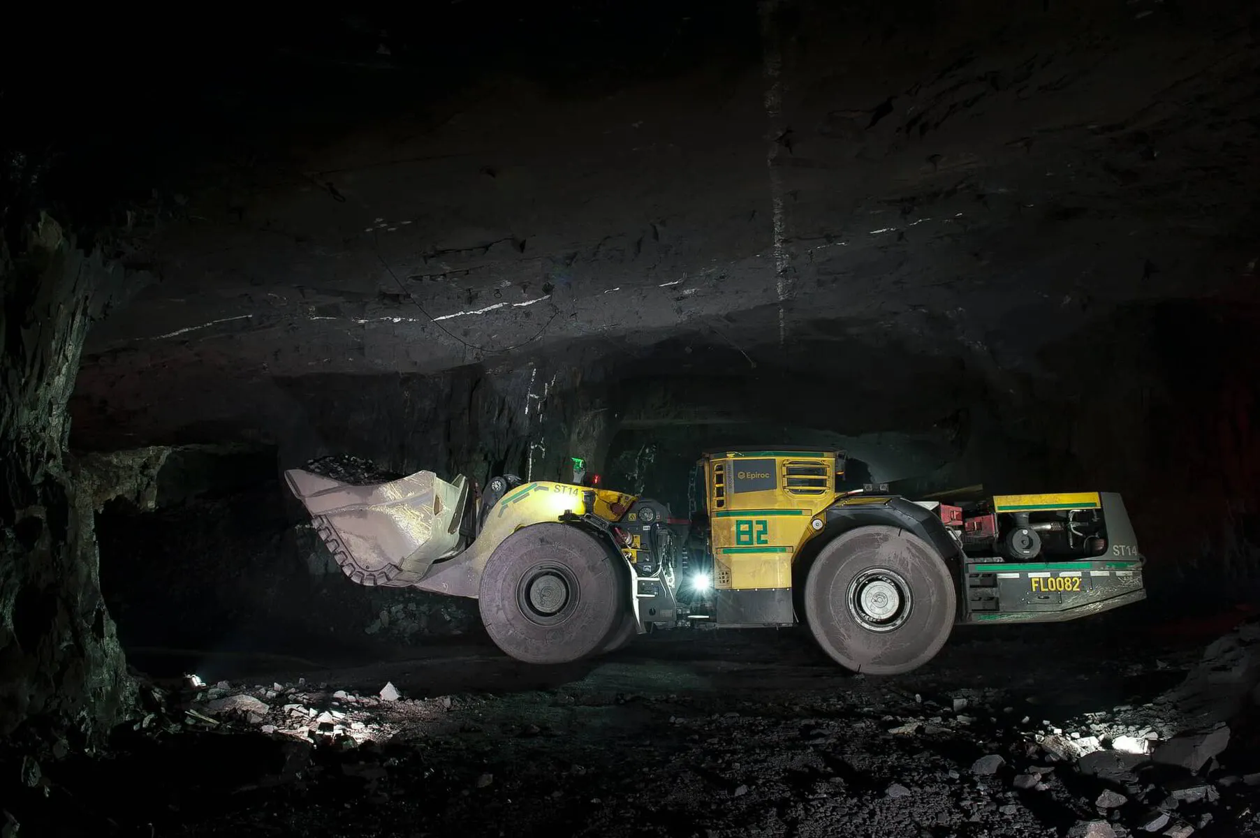 LHD mucking in an Underground mine