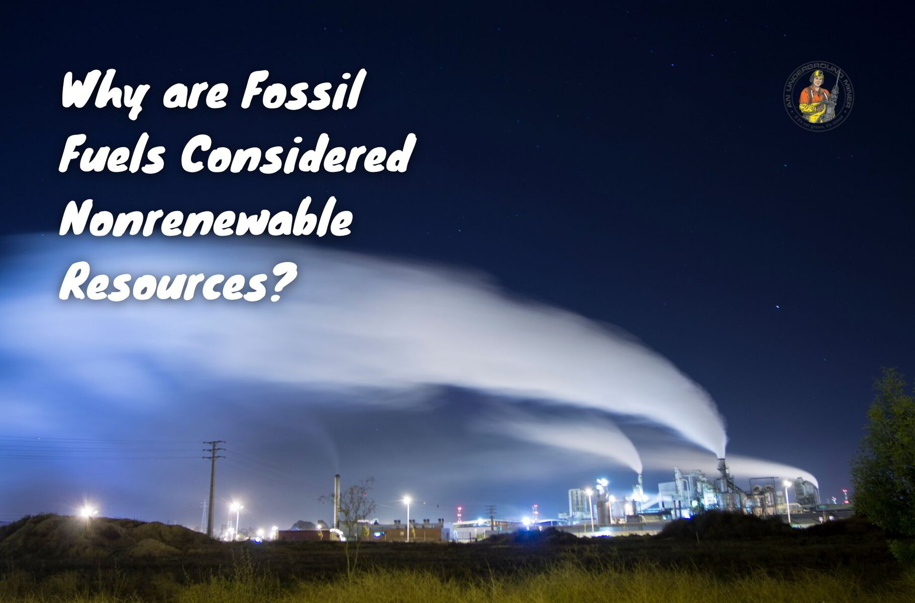 Which of the following deals is a nonrenewable resource