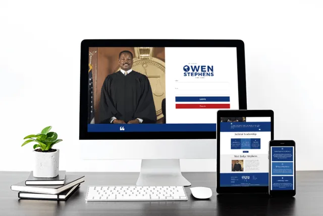Judge candidate websites on mobile, tablet, and desktop