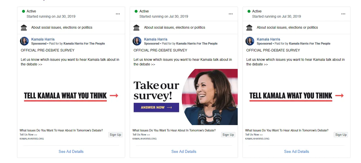 Facebook Ads For The Debates: 6 Strategies the Candidates Used
