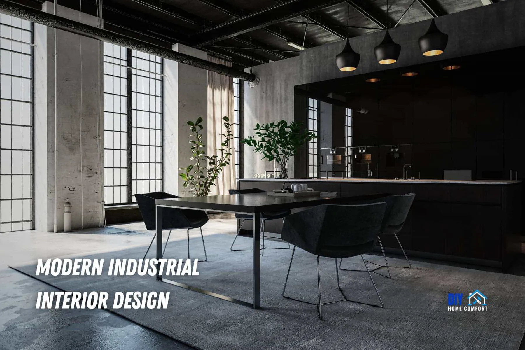 Modern Industrial Rug - Industrial, Contemporary, Urban Floor