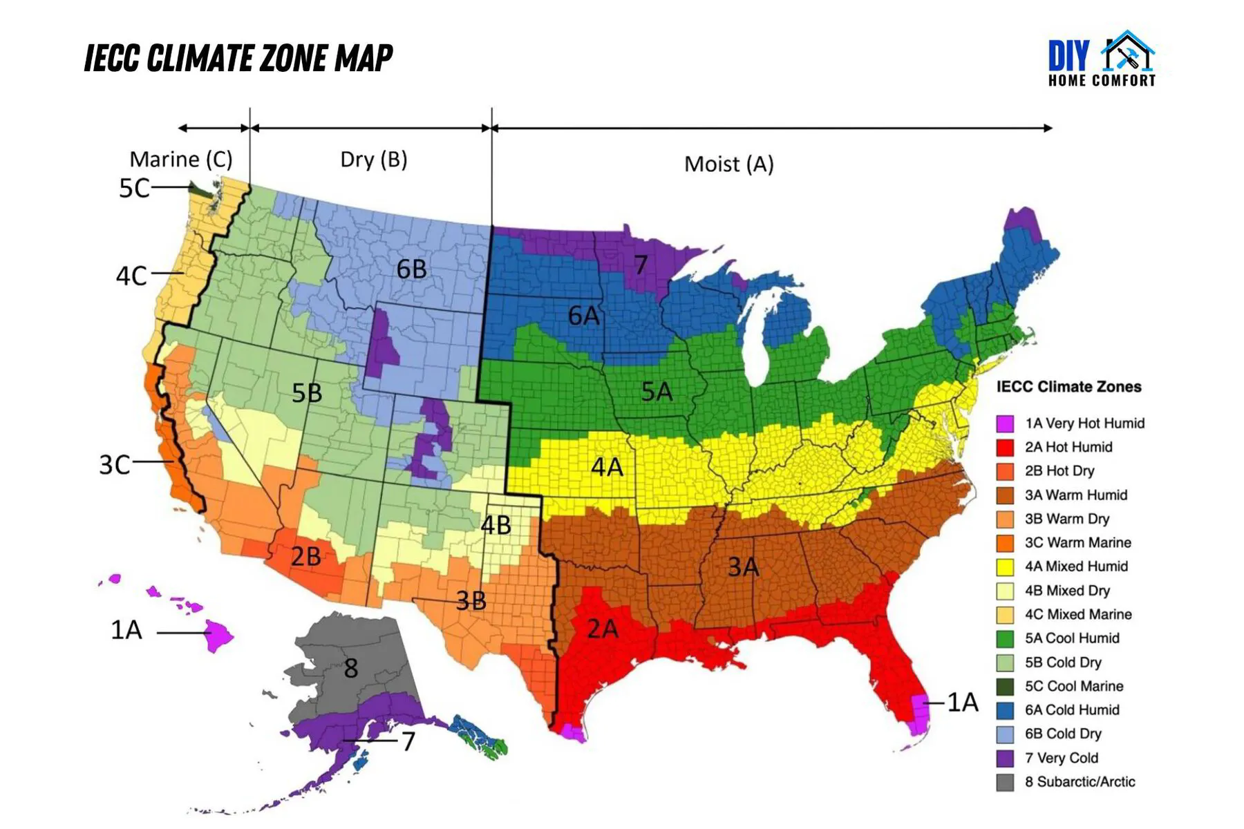 IECC Climate Zone Map US