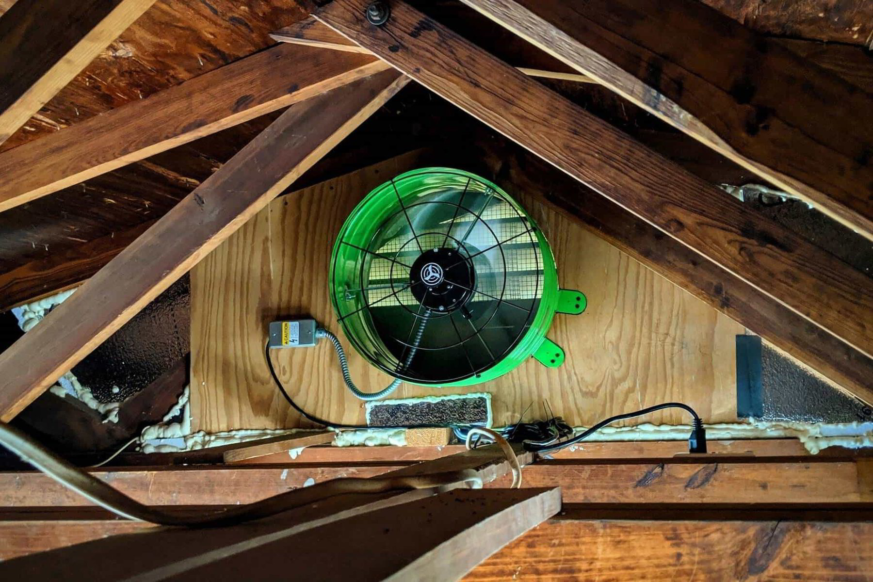 Gable attic fan discount