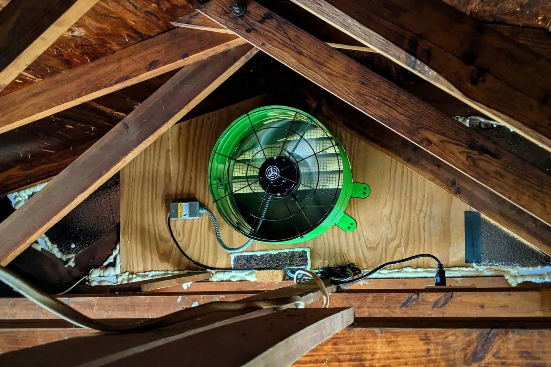 smart attic gable fan installation
