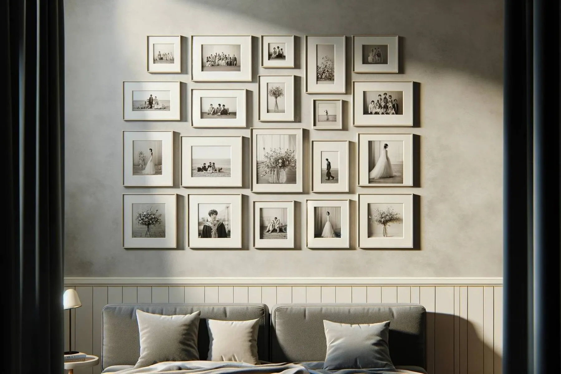 A subtle and sophisticated wall decor concept for commemorating special occasions